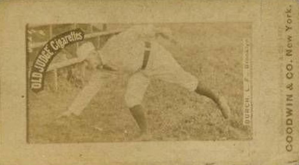 1887 Old Judge Burch, L.F., Brooklyn #51-7a Baseball Card