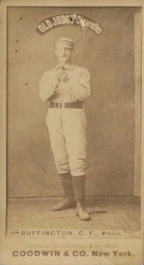 1887 Old Judge Buffington, C.F., Phila. #50-1a Baseball Card
