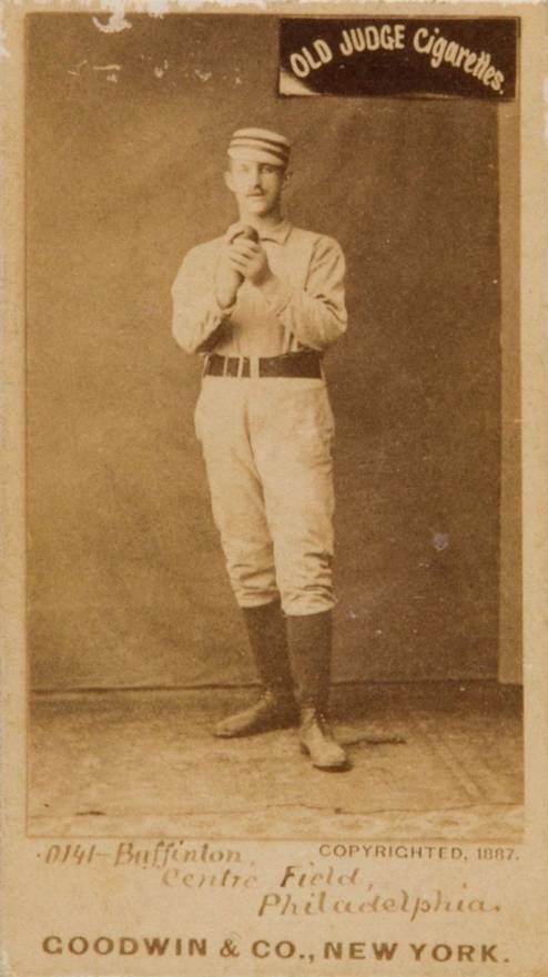 1887 Old Judge Buffinton, Centre Field, Philadelphia #50-1b Baseball Card