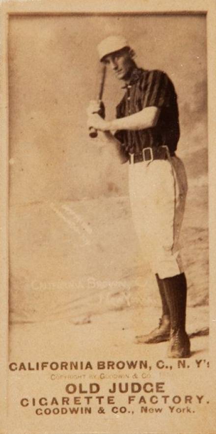 1887 Old Judge California Brown, C., N.Y's #45-1c Baseball Card