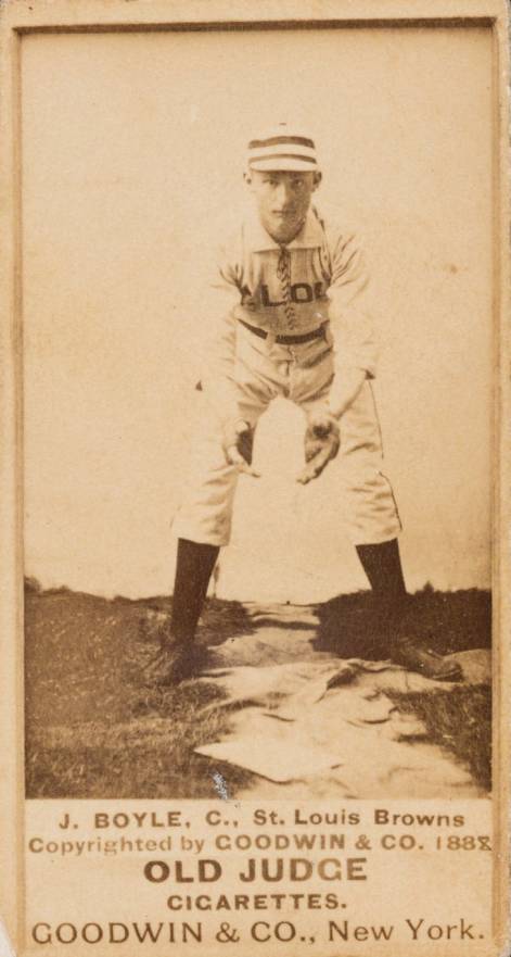 1887 Old Judge Boyle, C., St. Louis Browns #35-4c Baseball Card