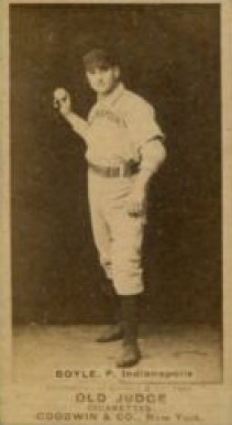 1887 Old Judge Boyle, P. Indianapolis #36-2a Baseball Card