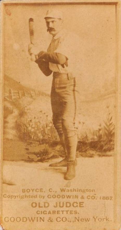 1887 Old Judge Boyce, C., Washington #33-1a Baseball Card
