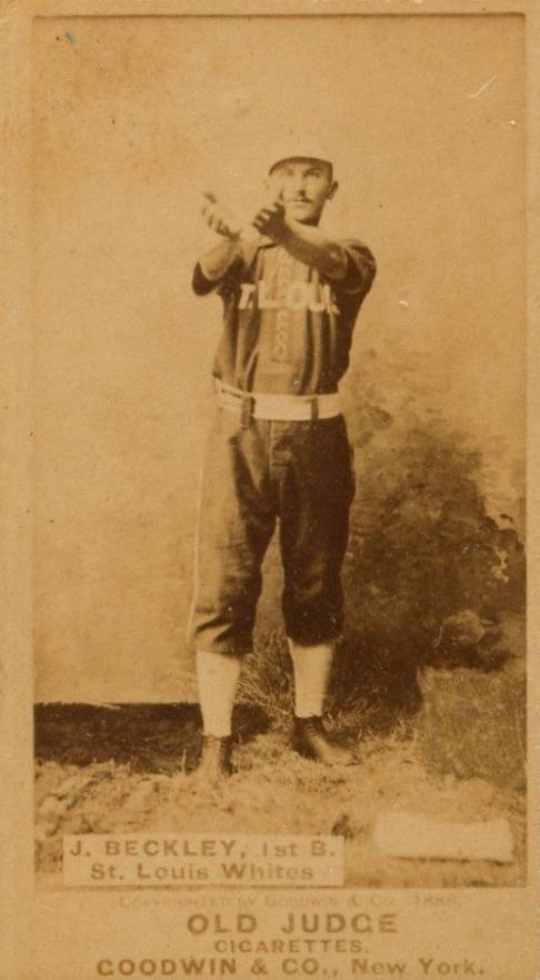 1887 Old Judge J. Beckley, 1st B. St. Louis Whites #25-3a Baseball Card