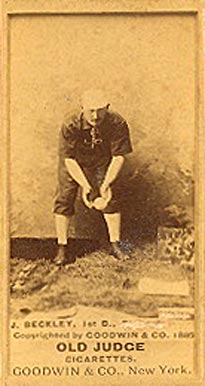 1887 Old Judge J. Beckley, 1st B., St. Louis Whites #25-4a Baseball Card