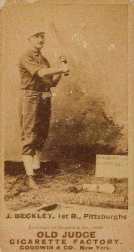 1887 Old Judge J. Beckley, 1st B., Pittsburghs #25-1b Baseball Card