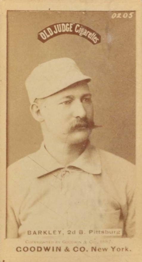 1887 Old Judge Barkley, 2d B. Pittsburg #19-1a Baseball Card