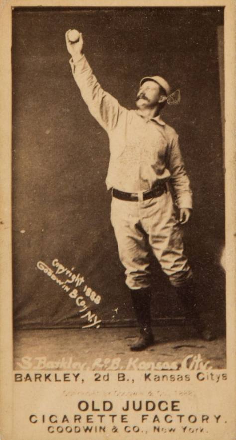 1887 Old Judge Barkley, 2d B., Kansas City #19-2c Baseball Card