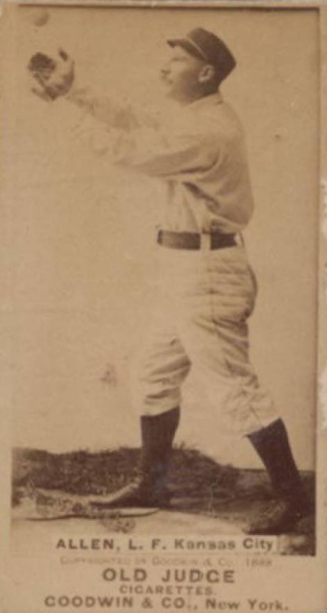 1887 Old Judge Allen, L.F. Kansas City #4-1a Baseball Card