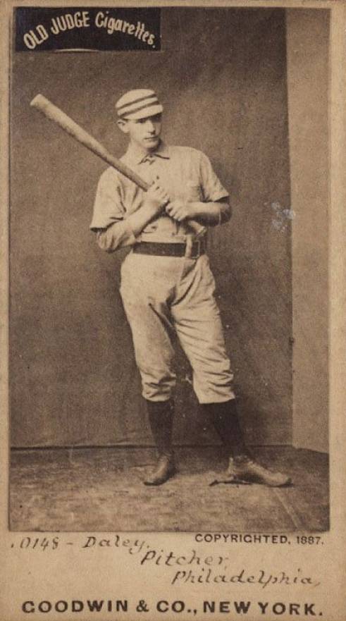 1887 Old Judge Daley, Pitcher, Philadelphia #110-3b Baseball Card