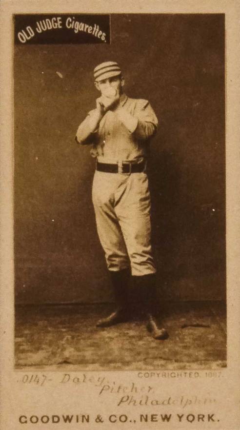 1887 Old Judge Daley, Pitcher, Philadelphia #110-2b Baseball Card
