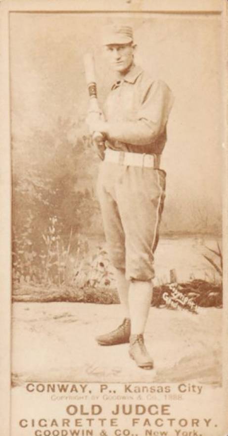 1887 Old Judge Conway P., Kansas City #91-1a Baseball Card