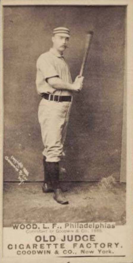 1887 Old Judge Wood, L.F., Philadelphias #508-1c Baseball Card