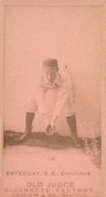 1887 Old Judge Esterday, S.S., Columbus #147-2a Baseball Card