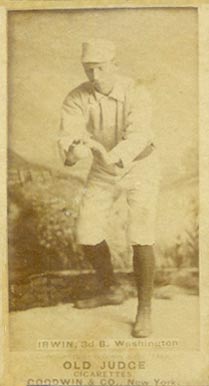 1887 Old Judge Irwin, 3d B. Washington #243-4a Baseball Card