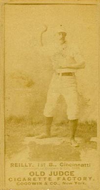 1887 Old Judge Reilly, 1st B., Cincinnatti #381-3a Baseball Card