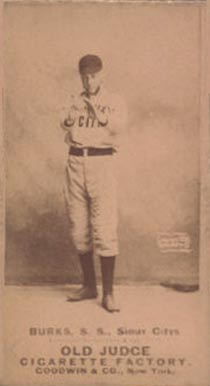 1887 Old Judge Burks, S.S., Sioux Citys #54-1b Baseball Card