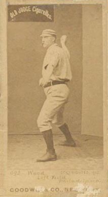 1887 Old Judge Wood, Left Field, Philadelphia #508-4b Baseball Card