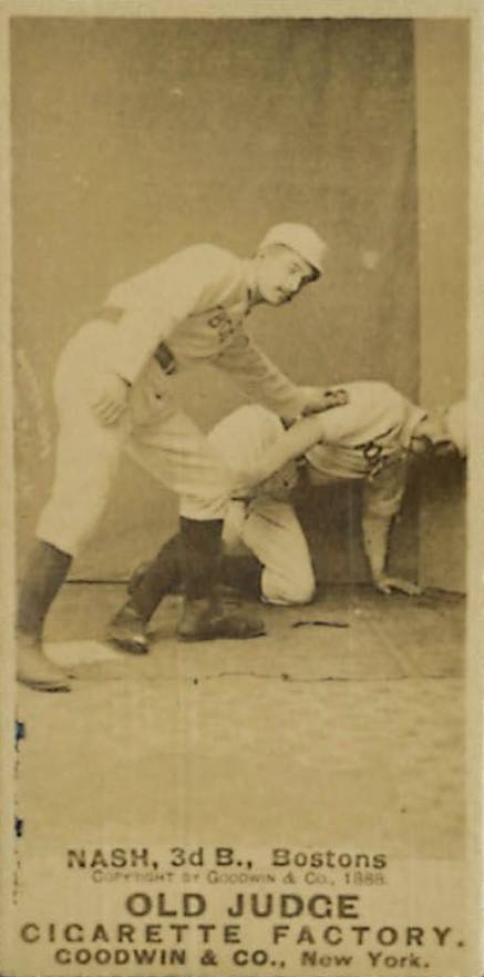 1887 Old Judge Nash, 3d B., Bostons #340-1c Baseball Card