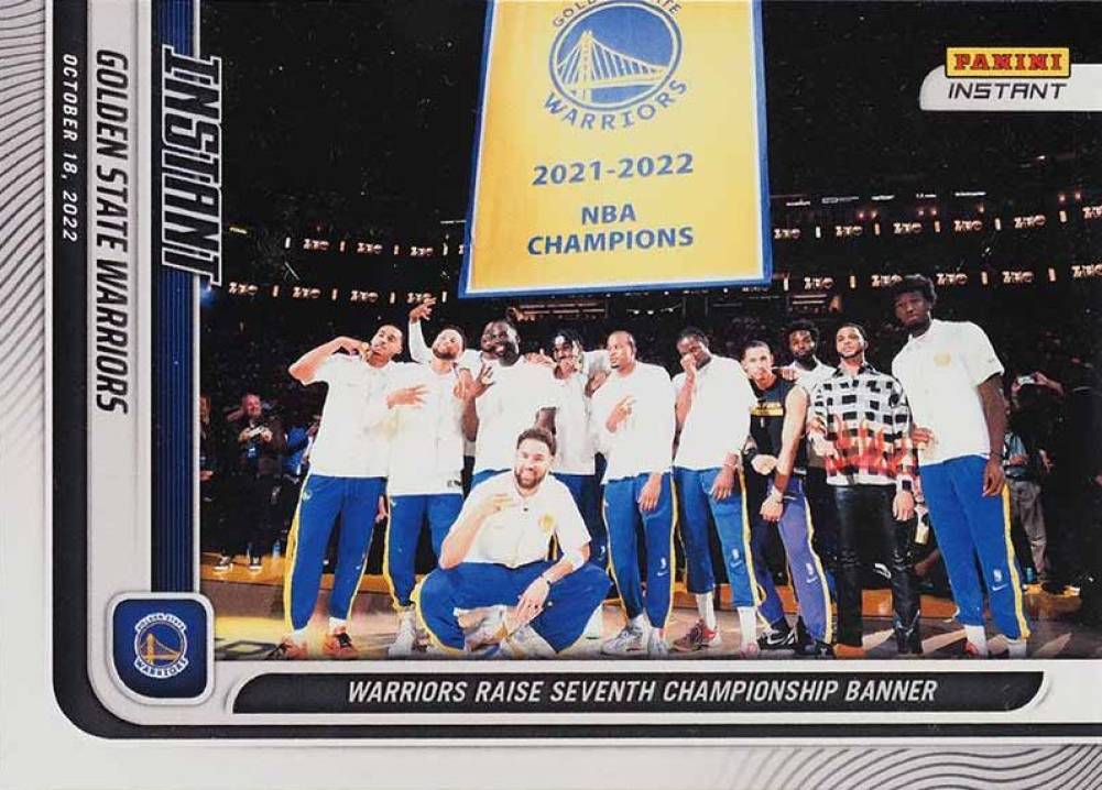 2022 Panini Instant Golden State Warriors #1 Basketball Card