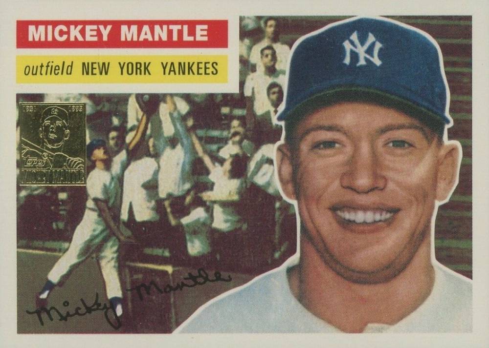 Mickey Mantle Cooper Tires Advertising Baseball Card 1996 Topps Printers Proof 