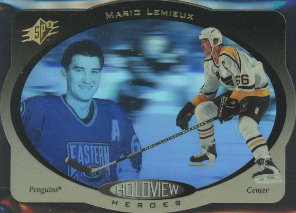 1996 SPx Holoviews Heroes Mario Lemieux #HH6 Hockey Card
