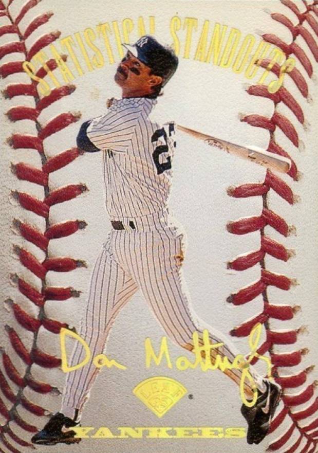 1995 Leaf Statistical Standouts Don Mattingly #3 Baseball Card