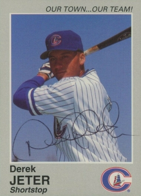 1995 Columbus Clippers Team Issue Derek Jeter # Baseball Card