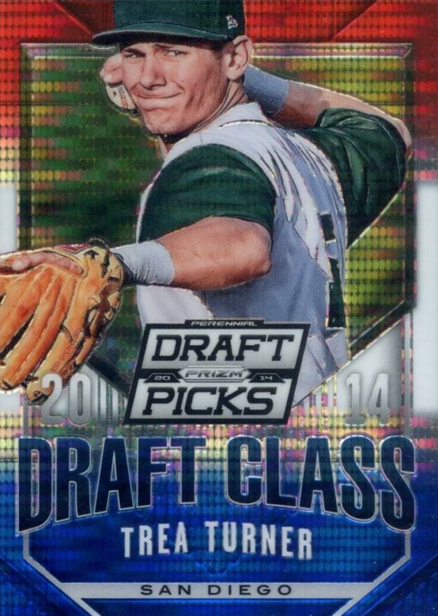 2014 Panini Prizm Perennial Draft Picks Draft Class Trea Turner #12 Baseball Card