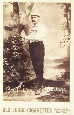1888 Old Judge Cabinets Bennett, C., Bostons. #27-1 Baseball Card
