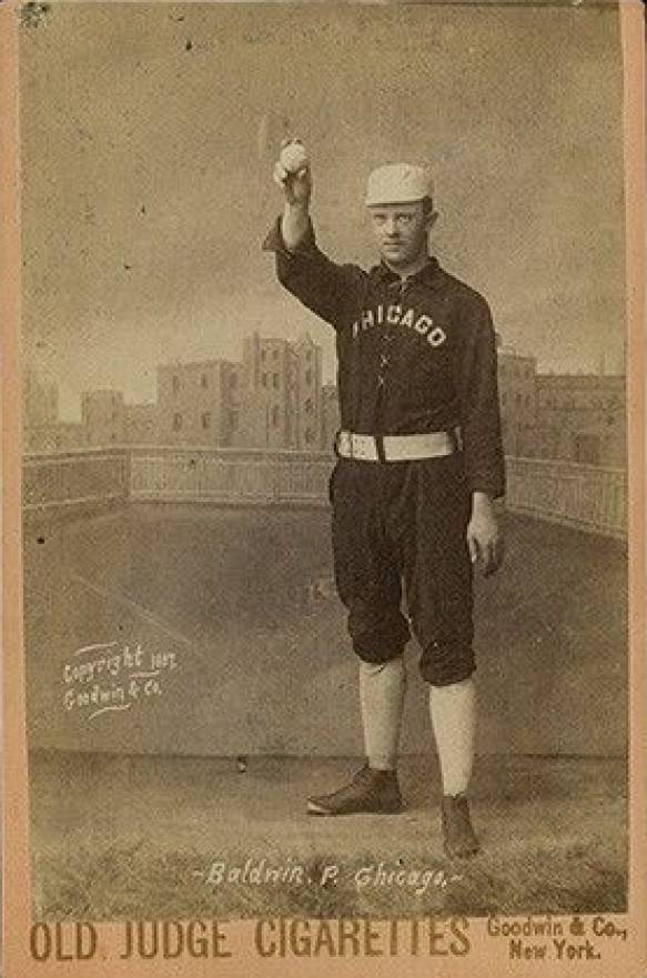 1888 Old Judge Cabinets Mark Baldwin #15-4a Baseball Card