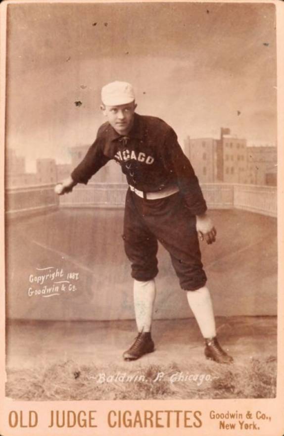 1888 Old Judge Cabinets Mark Baldwin #15-2b Baseball Card