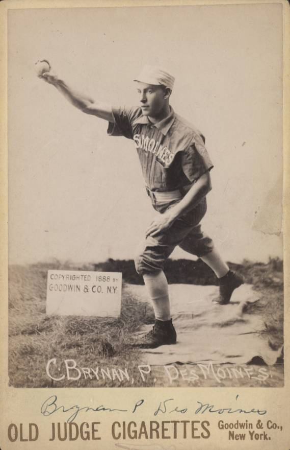 1888 Old Judge Cabinets Charlie Brynan #47-4 Baseball Card