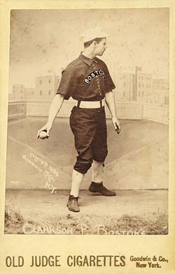 1888 Old Judge Cabinets Clarkson, P. Boston's #78-3 Baseball Card