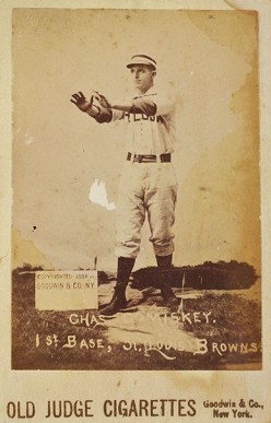 1888 Old Judge Cabinets Chas. Comiskey. 1st Basse, St. Louis Browns. #86-3 Baseball Card