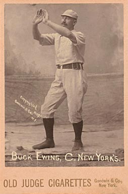 1888 Old Judge Cabinets Buck Ewing, C. New York's. #149-5a Baseball Card