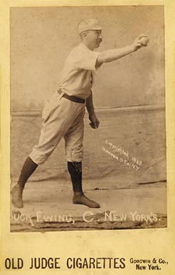 1888 Old Judge Cabinets Buck Ewing, C. New York's. #149-4a Baseball Card