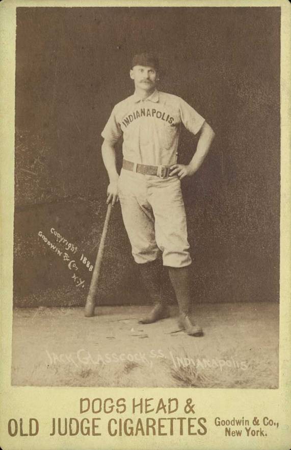 1888 Old Judge Cabinets Jack Glasscock #191-4a Baseball Card