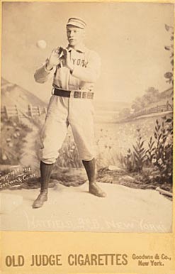 1888 Old Judge Cabinets Hatfield, 2nB., New Yorks #217-4 Baseball Card