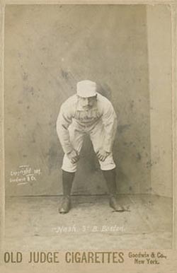 1888 Old Judge Cabinets Nash, 3d B. Boston. #340-3 Baseball Card
