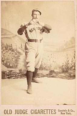1888 Old Judge Cabinets Titcomb, P. New Yorks #458-3a Baseball Card