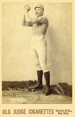 1888 Old Judge Cabinets Baldwin, C. Cincinnati #16-1a Baseball Card