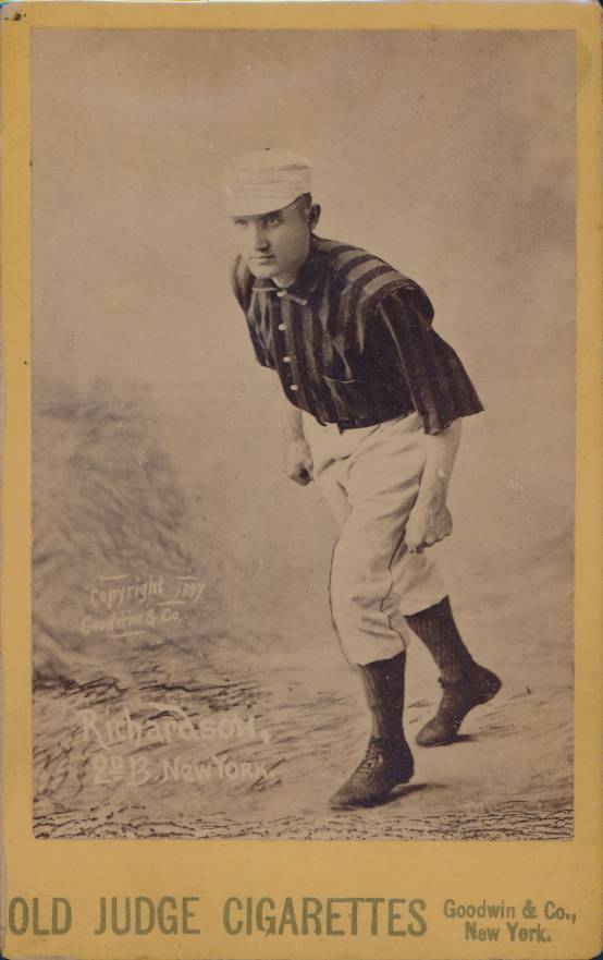 1888 Old Judge Cabinets Danny Richardson #385-2a Baseball Card