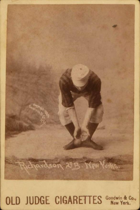 1888 Old Judge Cabinets Richardson. 2dB. New Yorks #385-5a Baseball Card