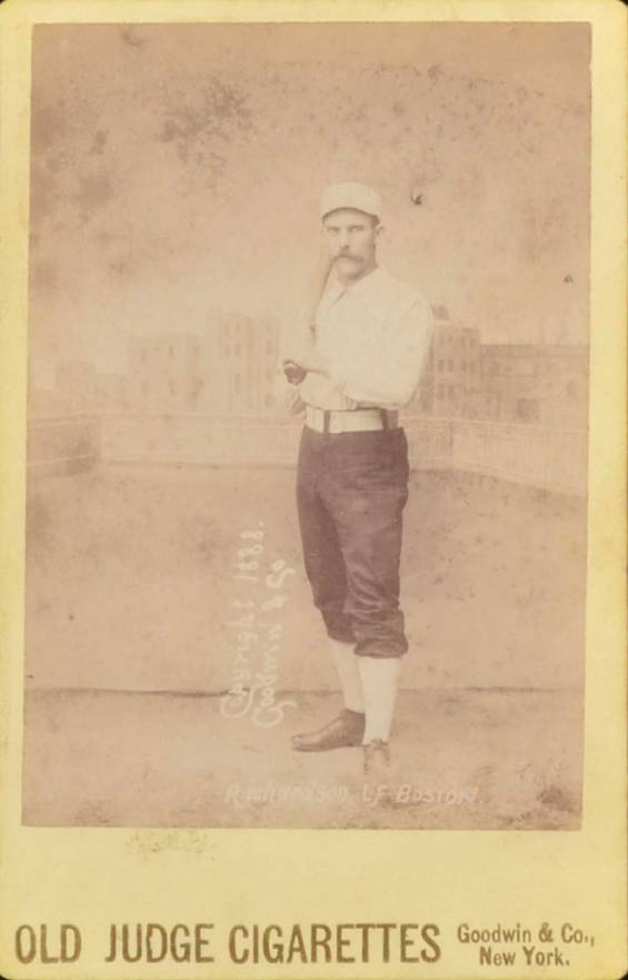 1888 Old Judge Cabinets Richardson L.F. Boston #384-2a Baseball Card