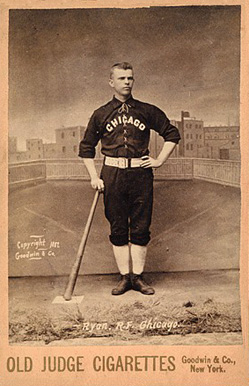 1888 Old Judge Cabinets Ryan, R.F. Chicagp #396-4a Baseball Card