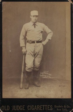 1888 Old Judge Cabinets Brown, C.F. Boston #44-2 Baseball Card