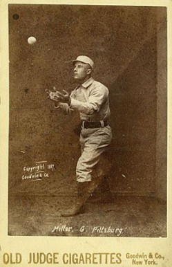 1888 Old Judge Cabinets Miller, C. Pittsburg. #317-1 Baseball Card
