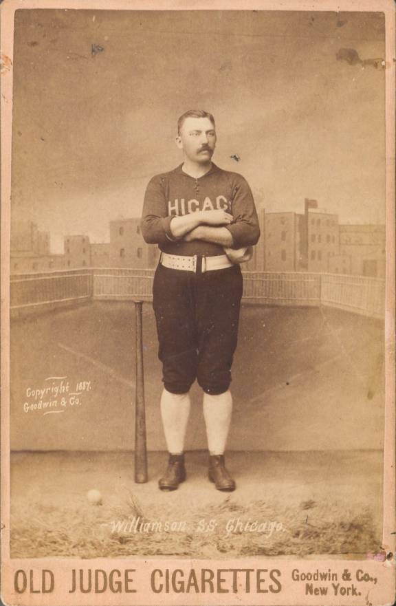 1888 Old Judge Cabinets Williamson 3rd B. Chicago #502-5a Baseball Card