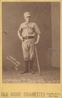 1888 Old Judge Cabinets Madden, P. Boston's. #288-2 Baseball Card